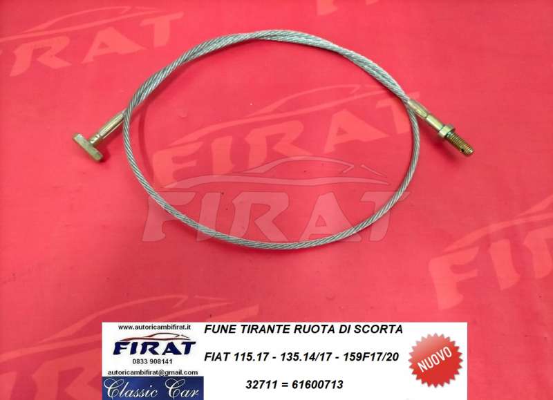 FUNE TIRANTE RUOTA SCORTA FIAT 115.17 - 135.14/17 (32711) - Clicca l'immagine per chiudere